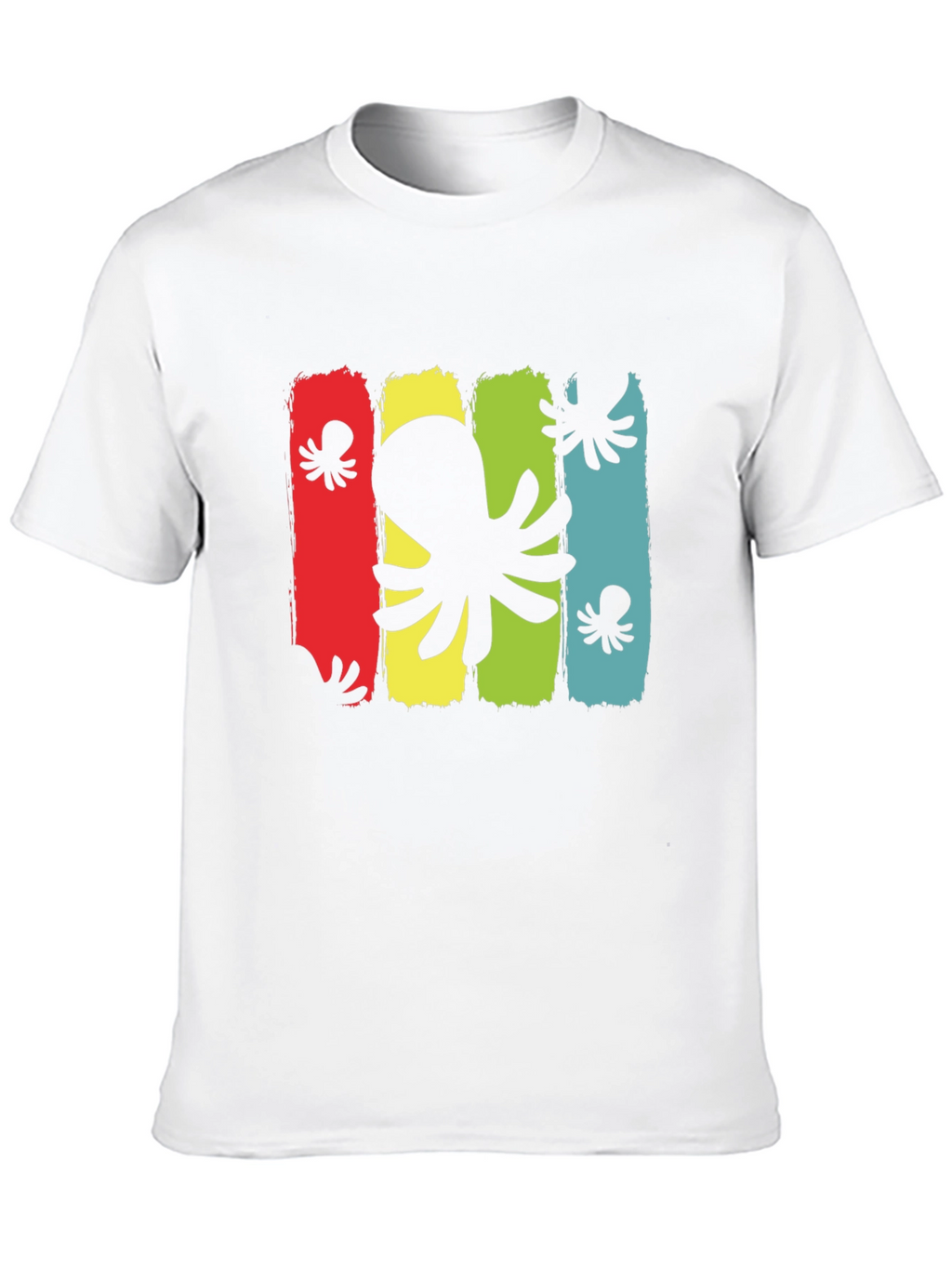 Octopus Graphic Mens Black T-Shirt