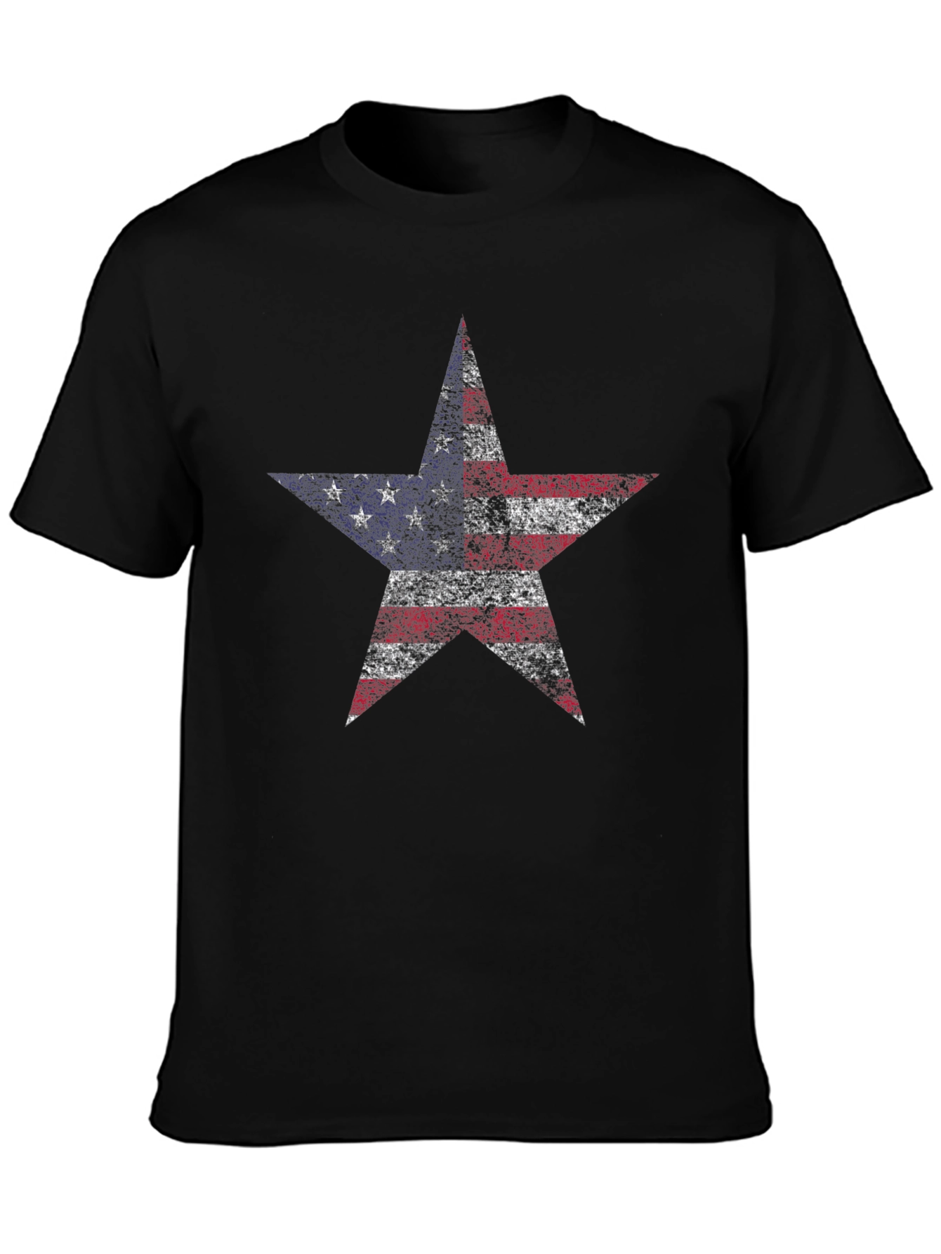 American Flag Star Graphic T-Shirt