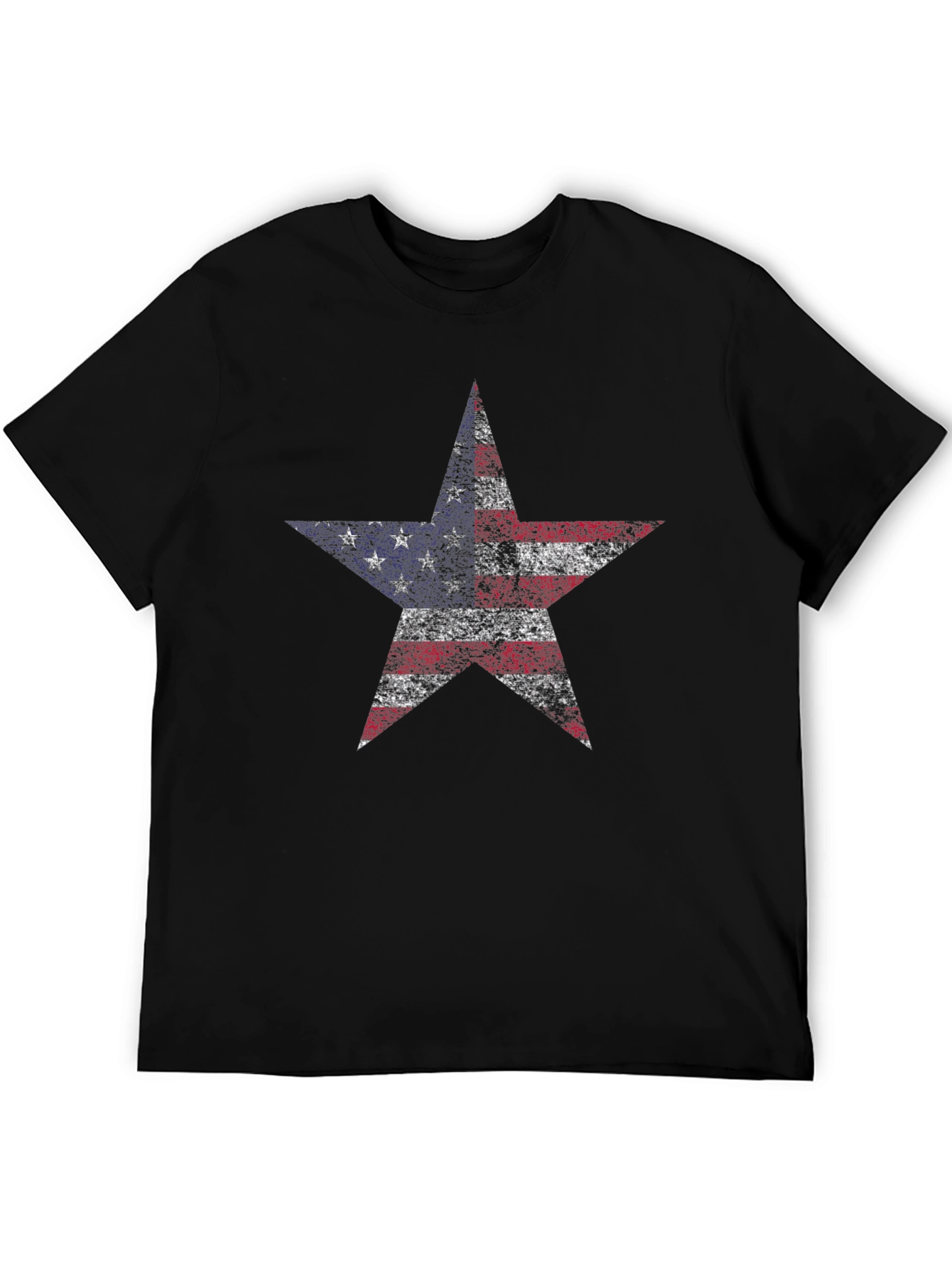 American Flag Star Graphic T-Shirt