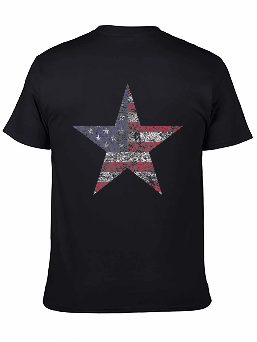 American Flag Star Graphic T-Shirt