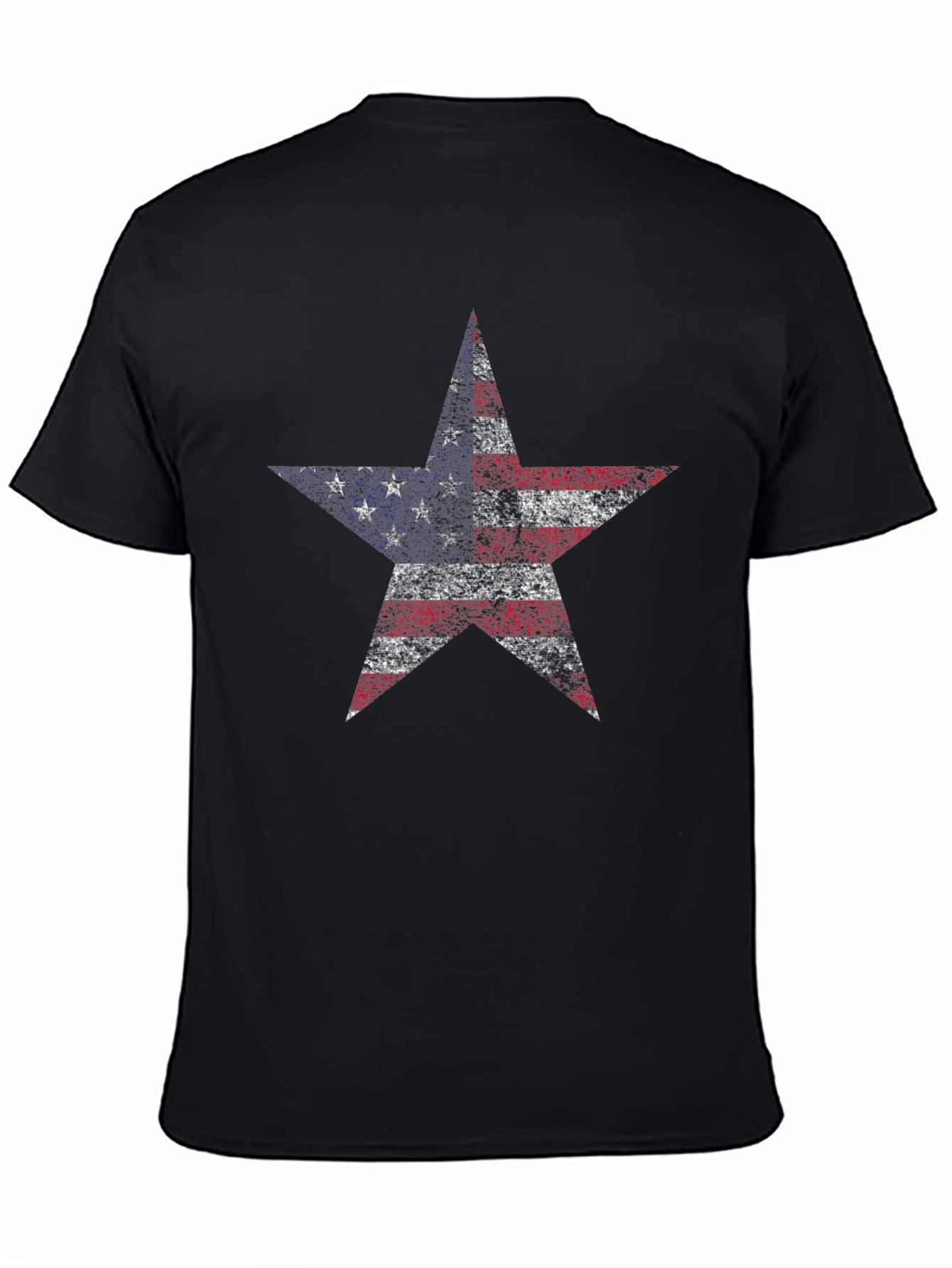 American Flag Star Graphic T-Shirt