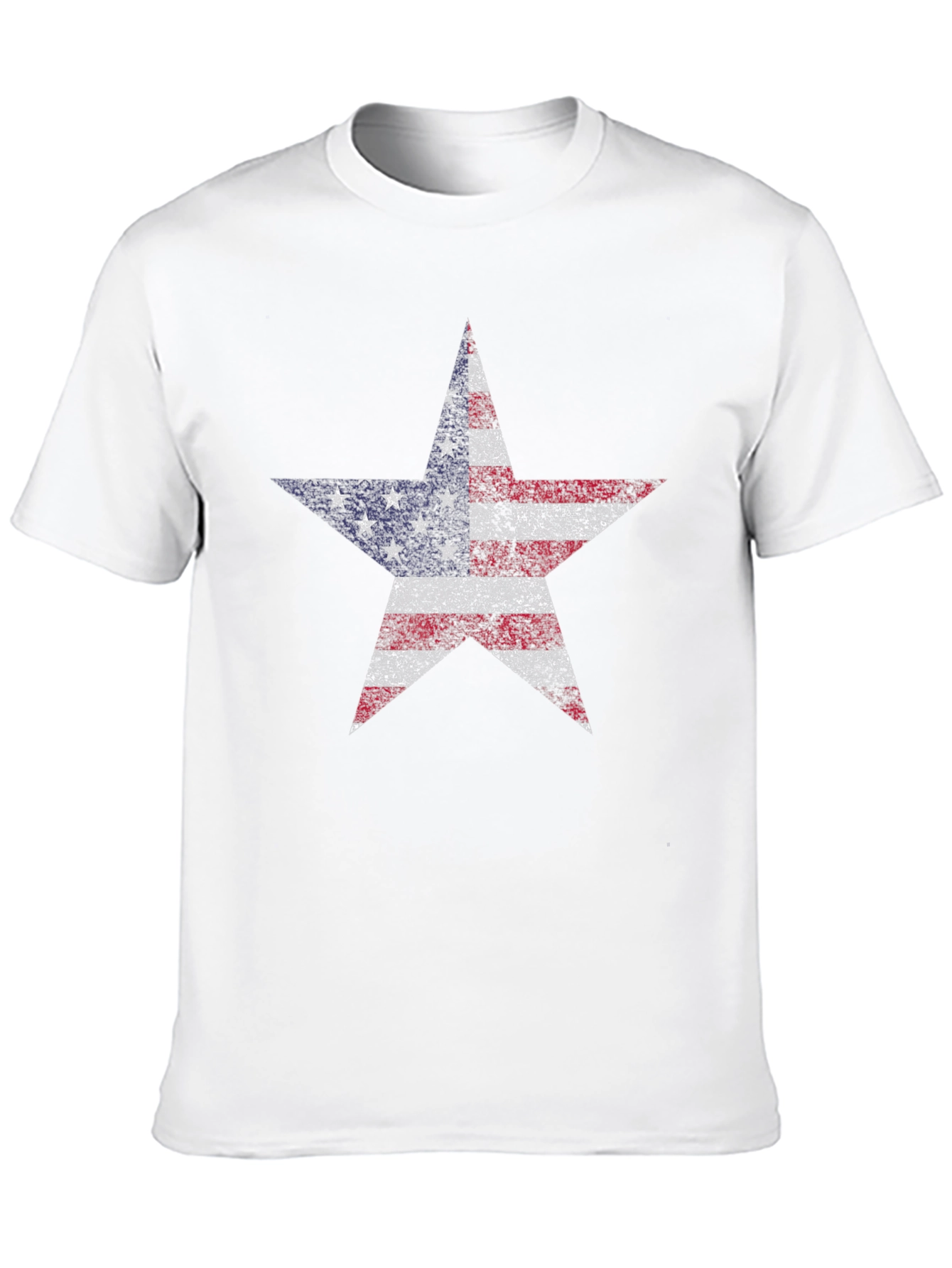 American Flag Star Graphic T-Shirt