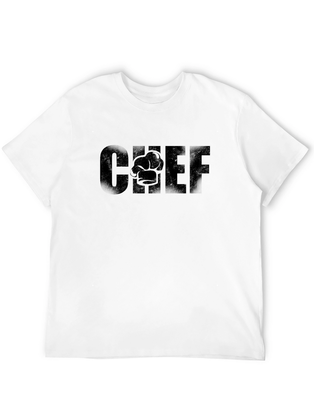 Chef Graphic T-Shirt - Black Crew Neck Tee