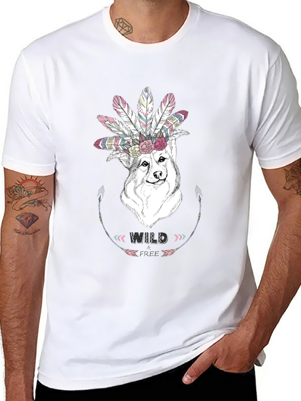 Wild Free Dog Graphic Tee