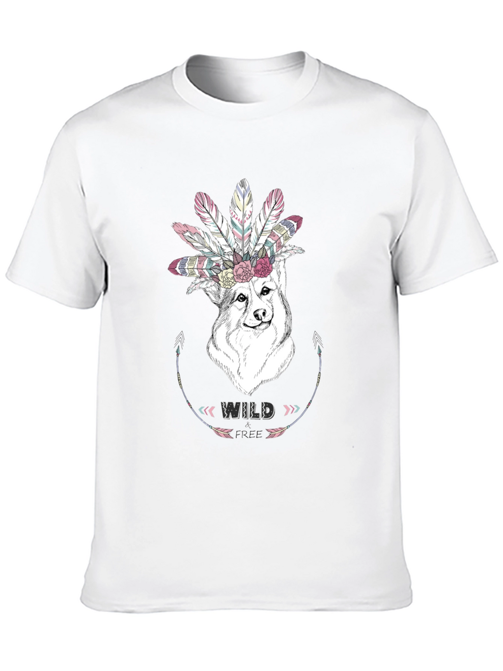 Wild Free Dog Graphic Tee
