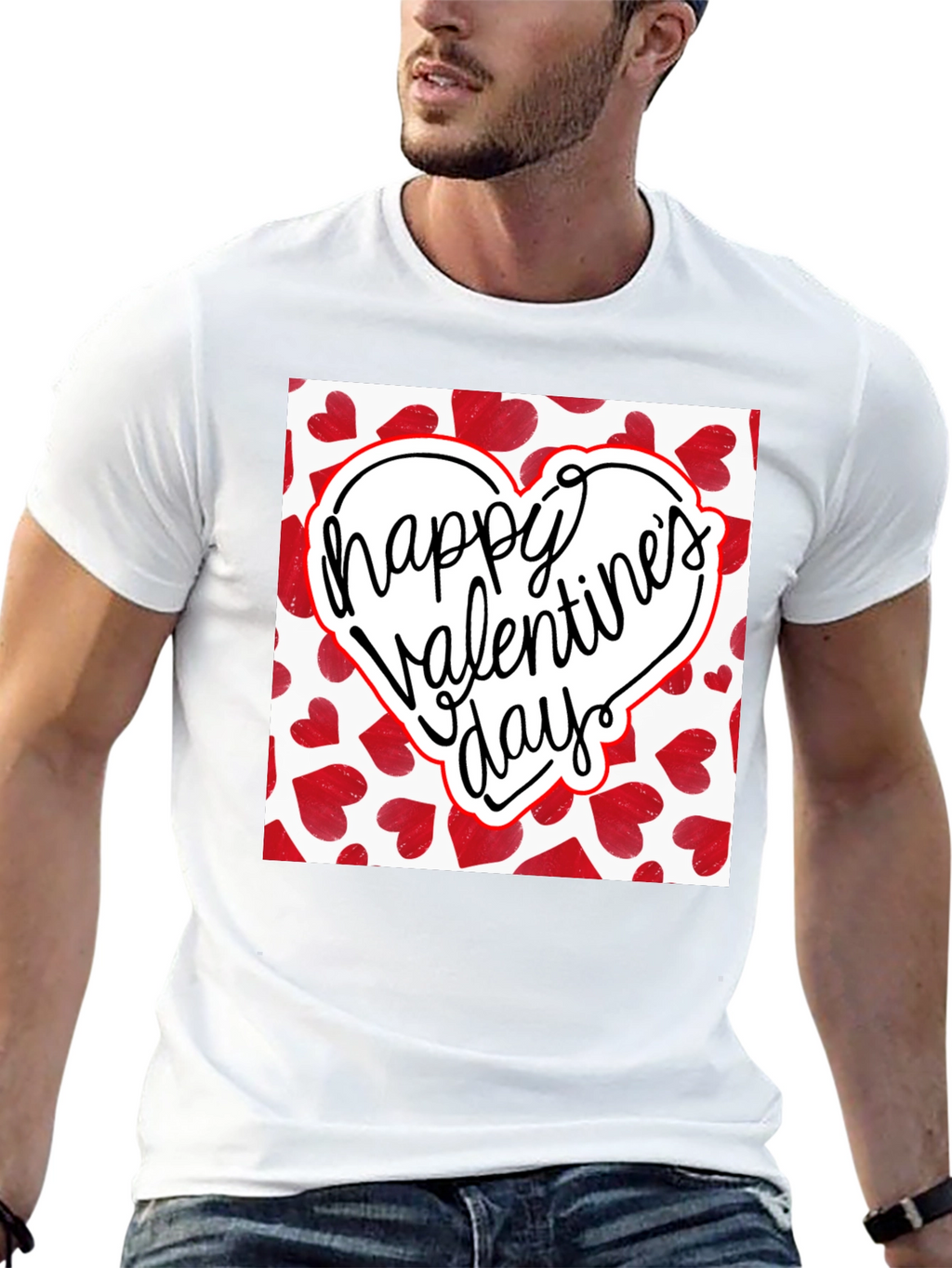 Happy Valentines Day Graphic T-Shirt
