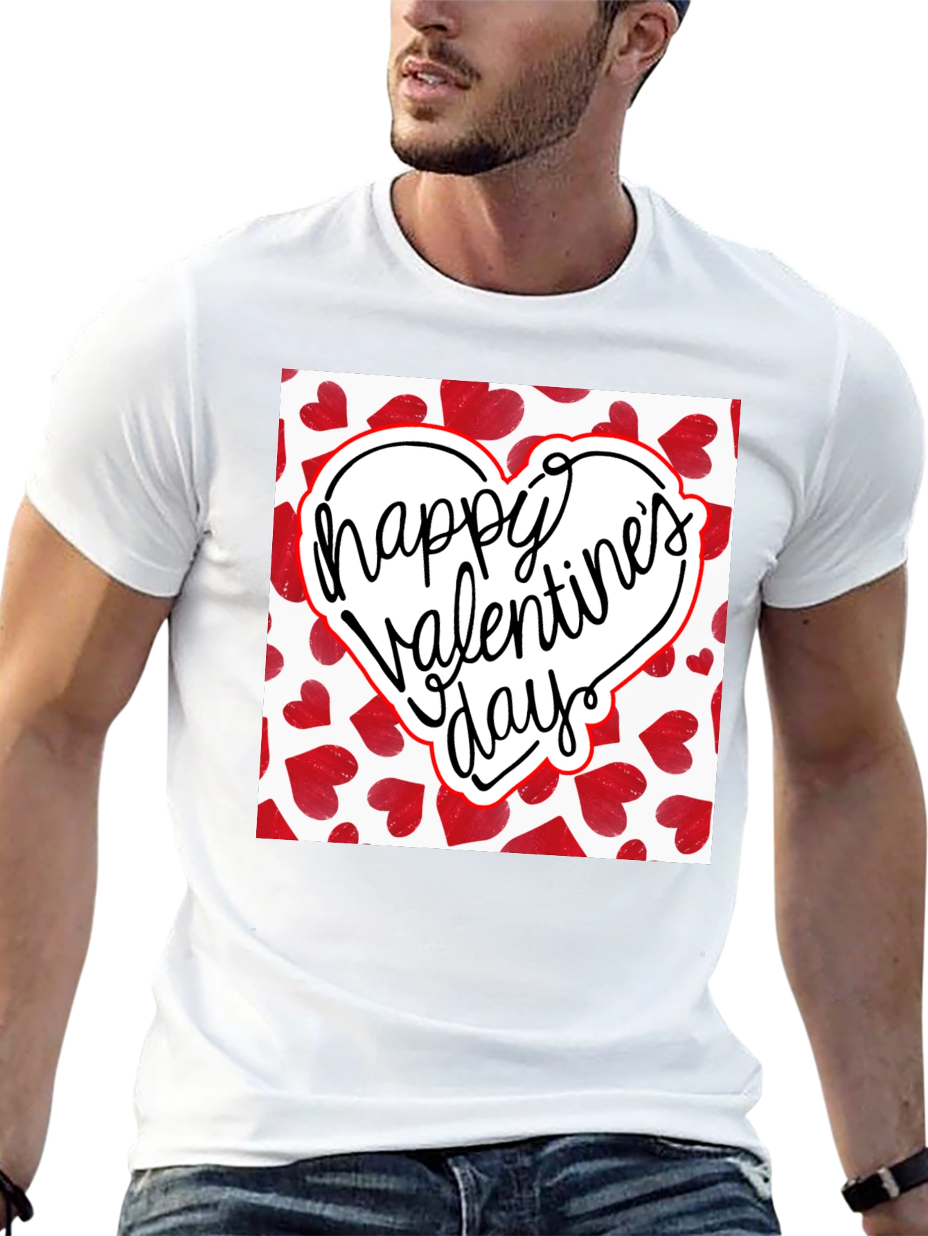 Happy Valentines Day Graphic T-Shirt