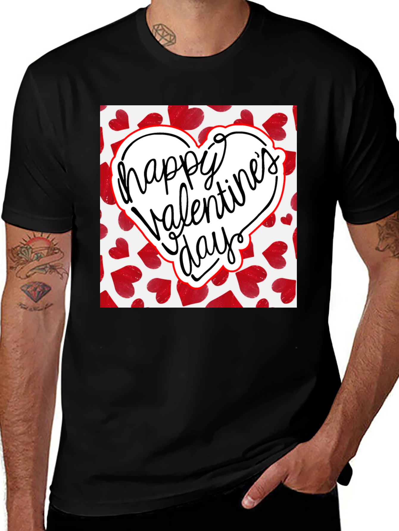 Happy Valentines Day Graphic T-Shirt