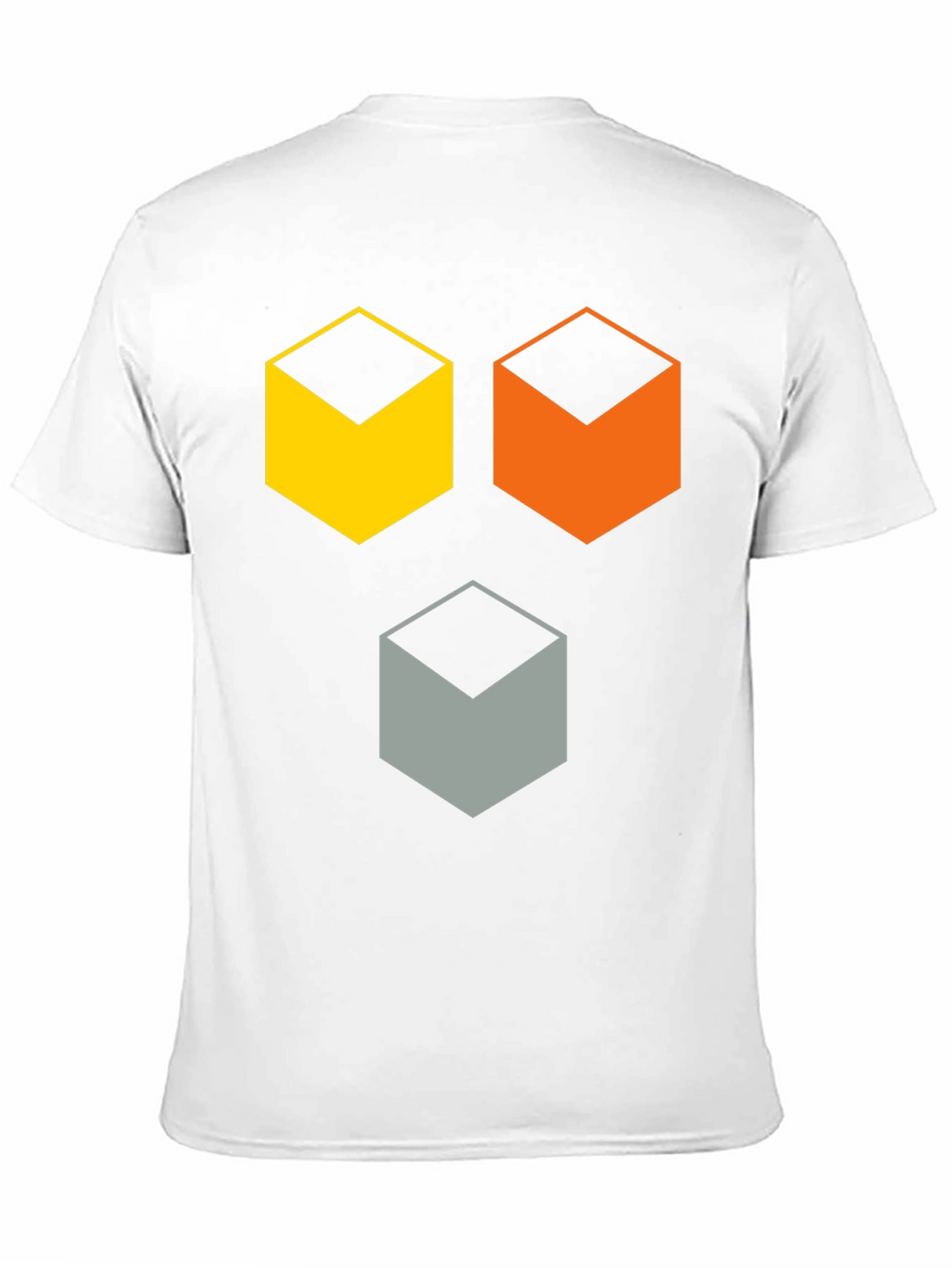 Geometric Cube T-Shirt - Modern Abstract Design