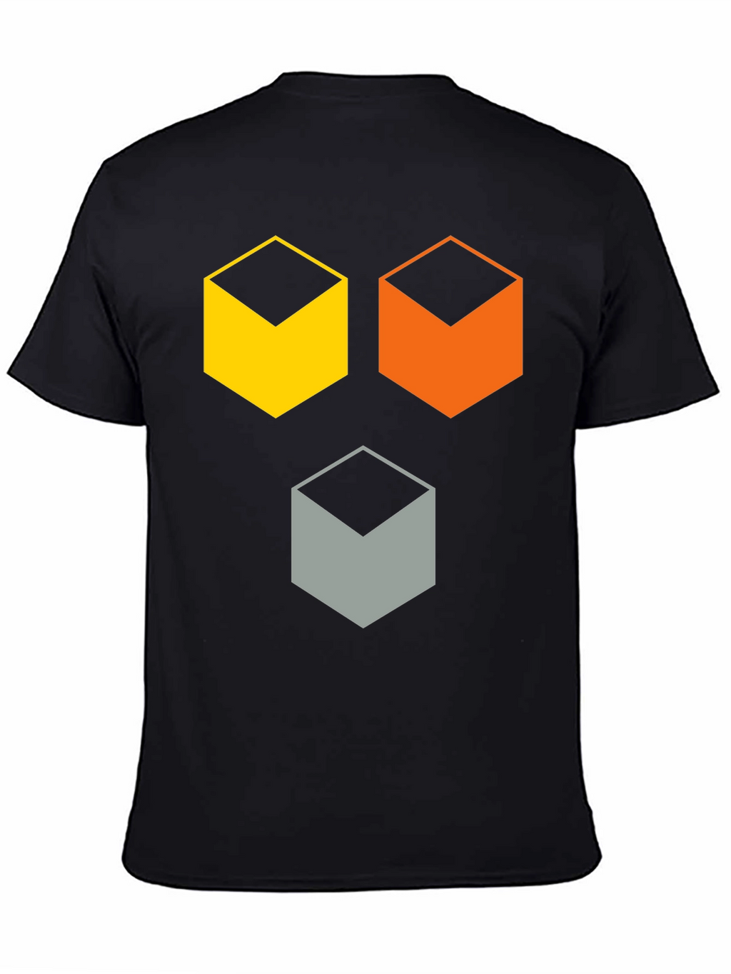 Geometric Cube T-Shirt - Modern Abstract Design