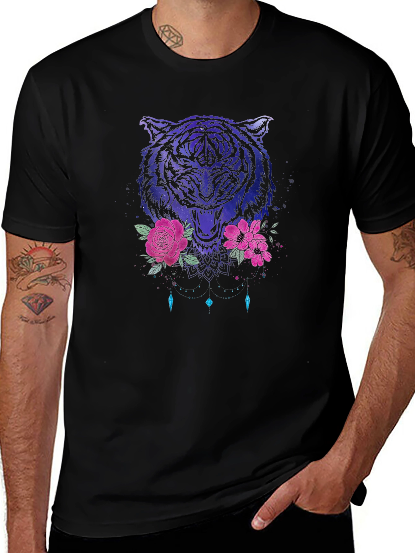 Tiger Floral Graphic T-Shirt - Modern Streetwear