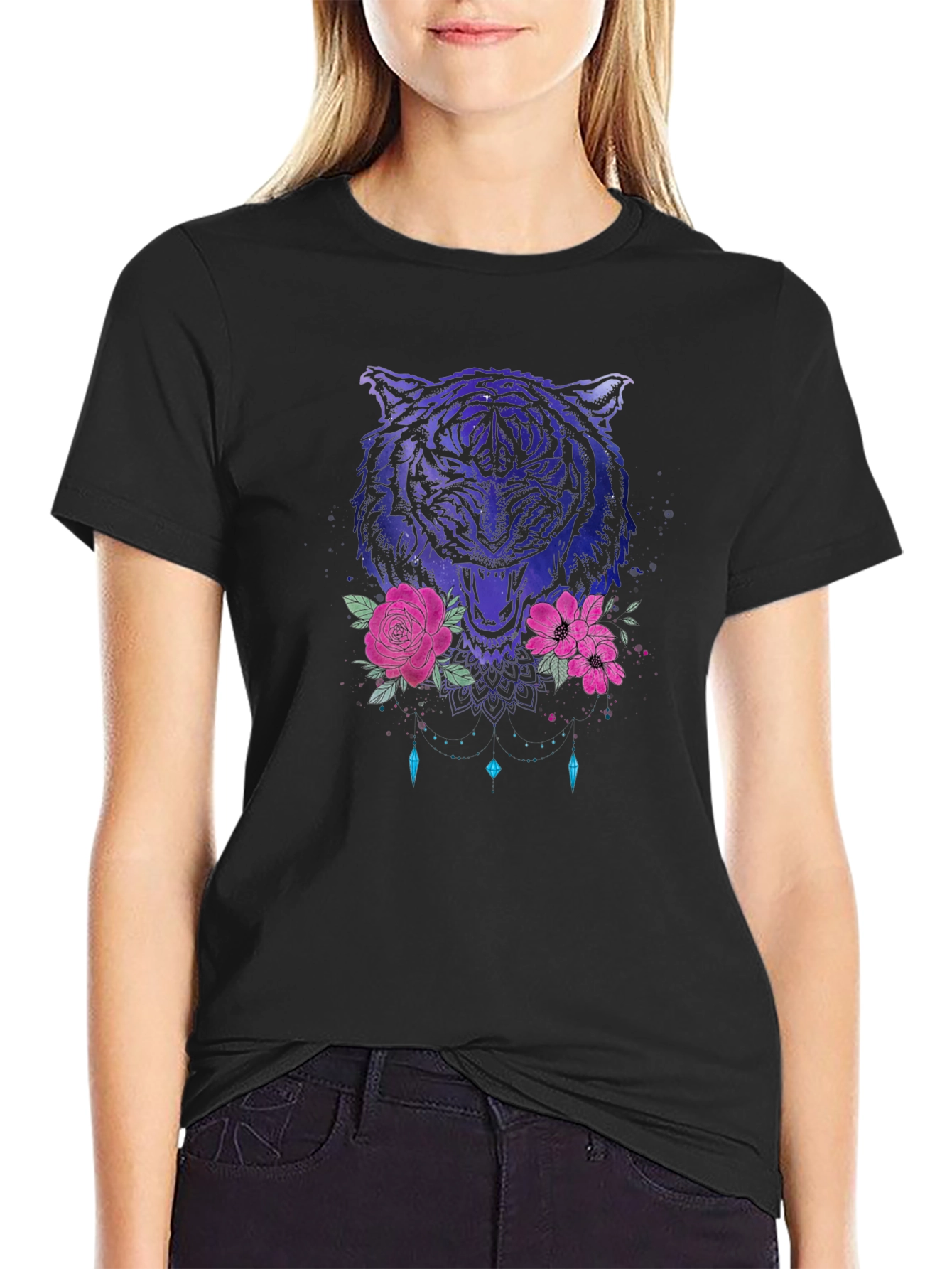 Tiger Floral Graphic T-Shirt - Modern Streetwear