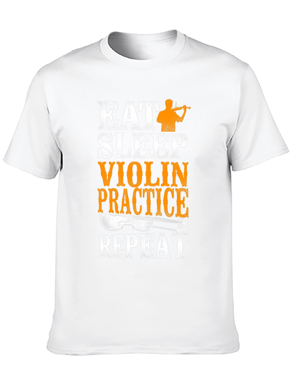 Eat Sleep Violin Practice Repeat Black T-Shirt