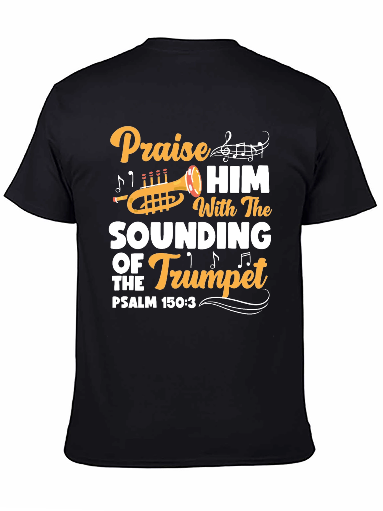 Praise Him Trumpet Graphic Tee