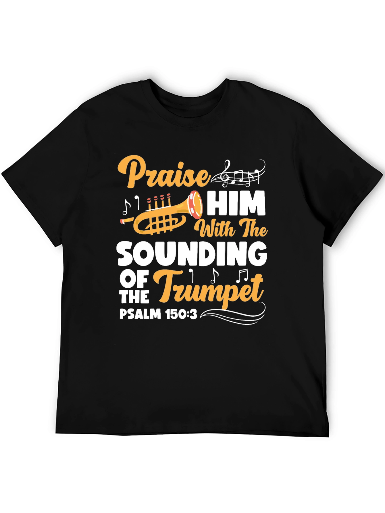 Praise Him Trumpet Graphic Tee