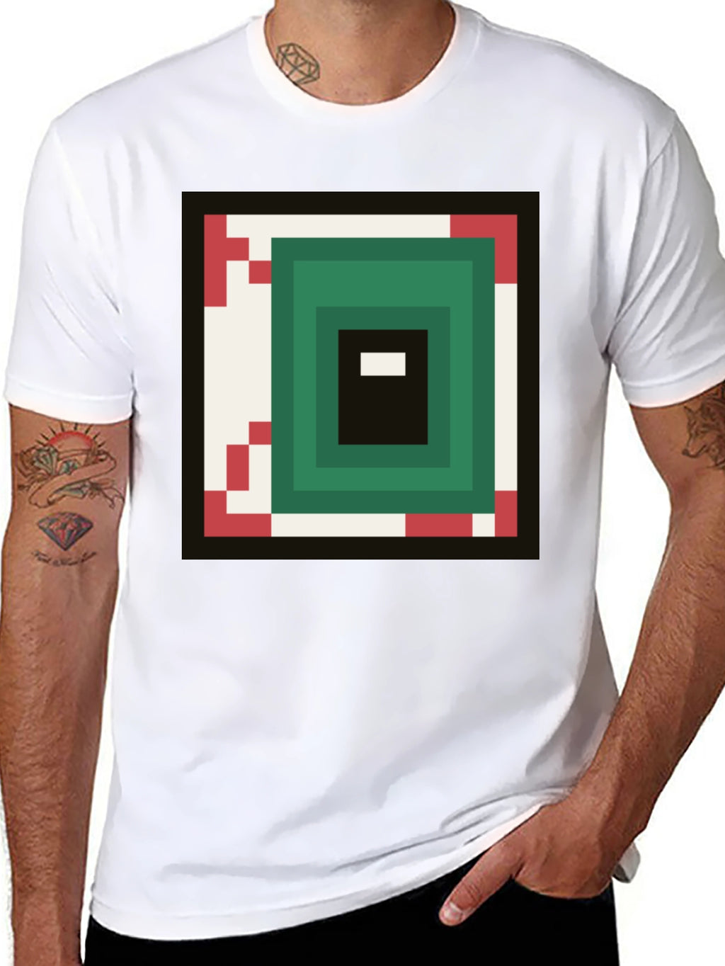 Pixel Eye Graphic Tee - Gamer Style Shirt