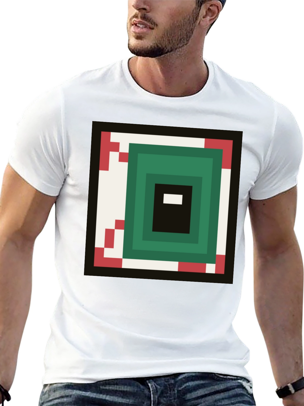 Pixel Eye Graphic Tee - Gamer Style Shirt