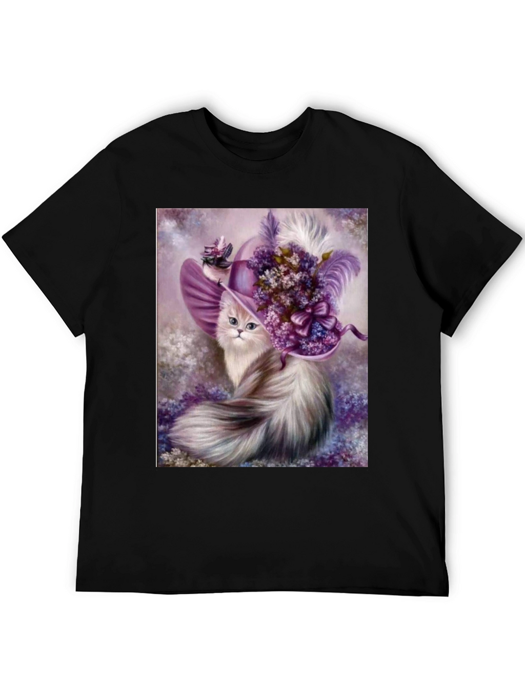 Cat in Hat Graphic T-Shirt