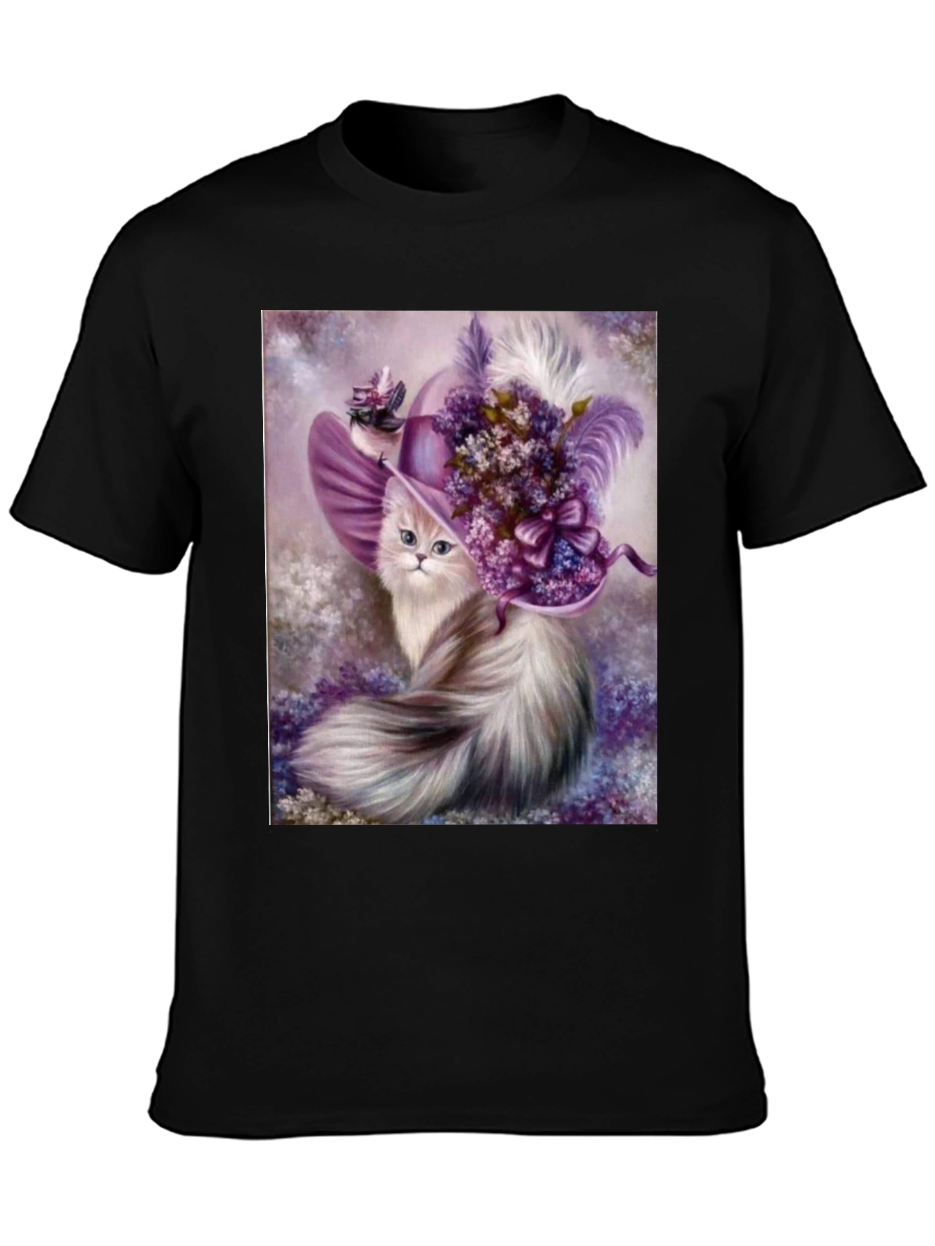 Cat in Hat Graphic T-Shirt