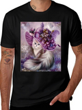 Cat in Hat Graphic T-Shirt