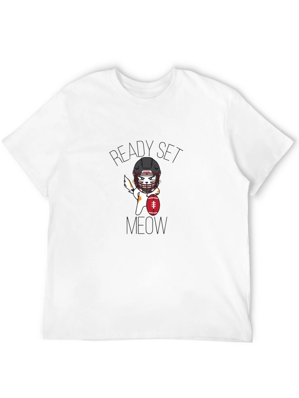 Ready Set Meow Football T-Shirt