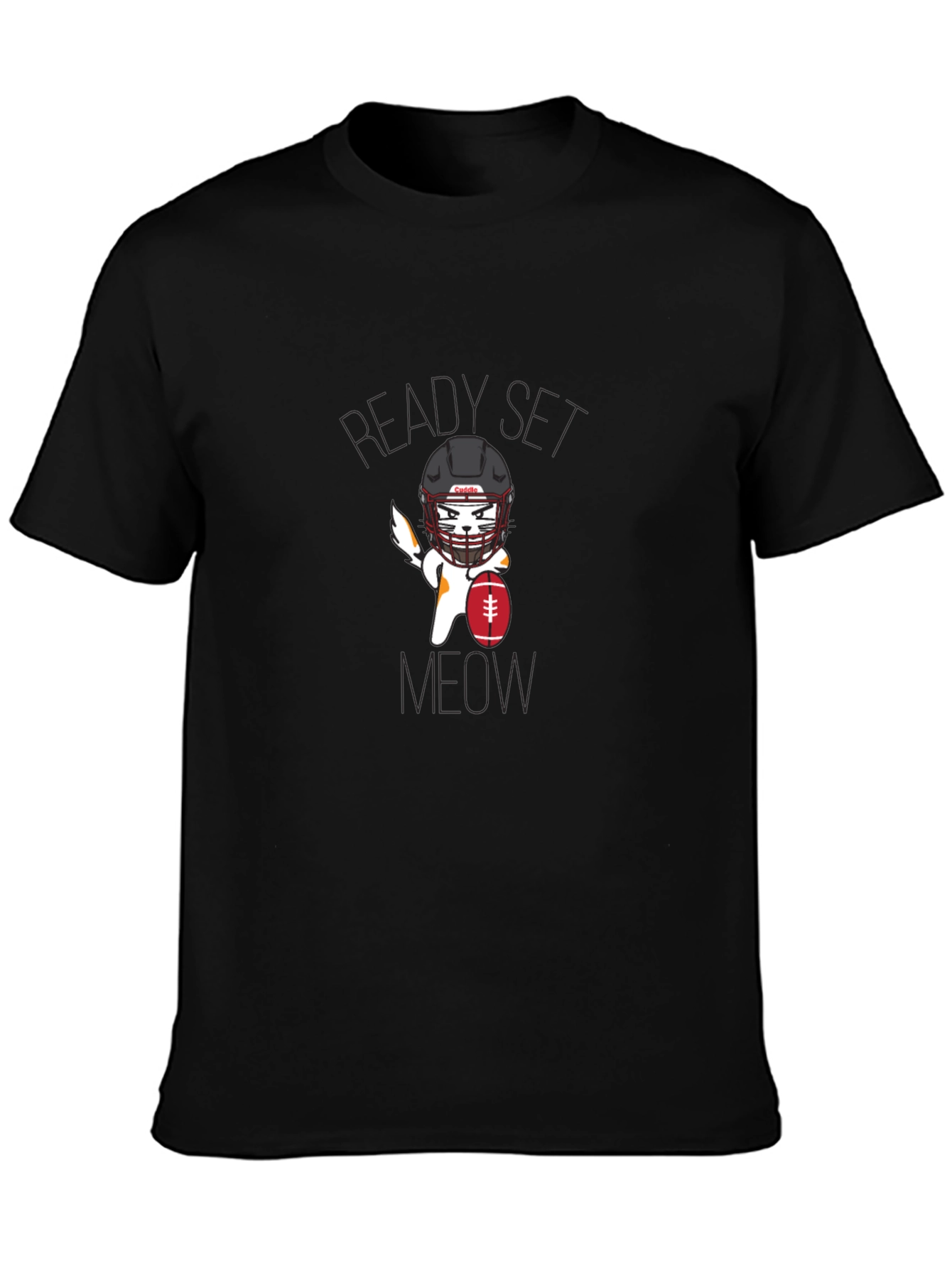 Ready Set Meow Football T-Shirt