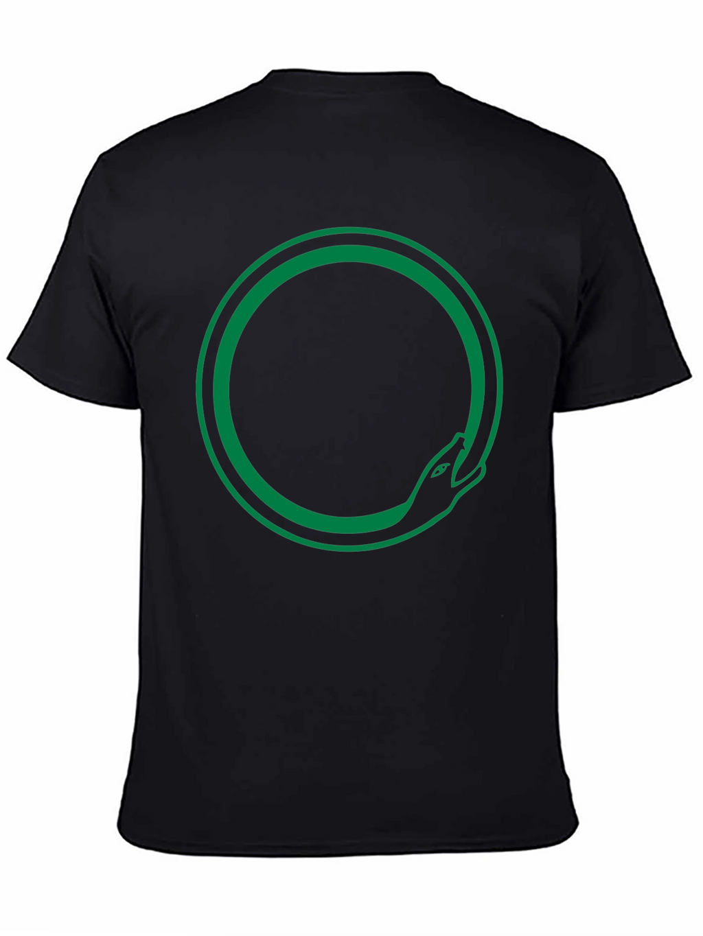 Ouroboros Snake Circle T-Shirt - Black