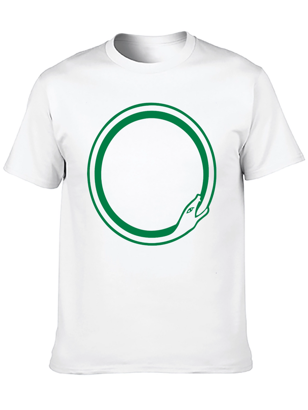 Ouroboros Snake Circle T-Shirt - Black