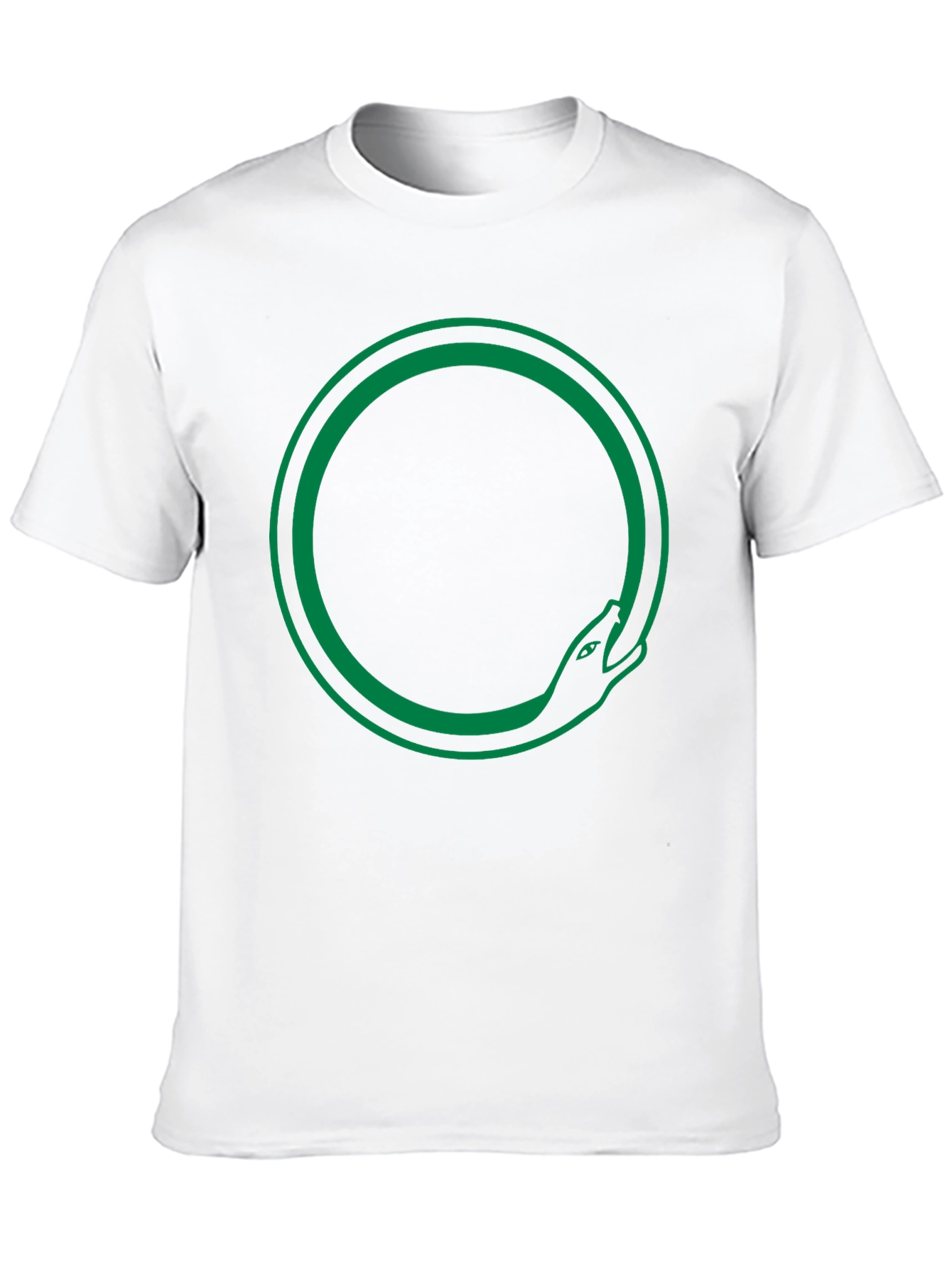 Ouroboros Snake Circle T-Shirt - Black