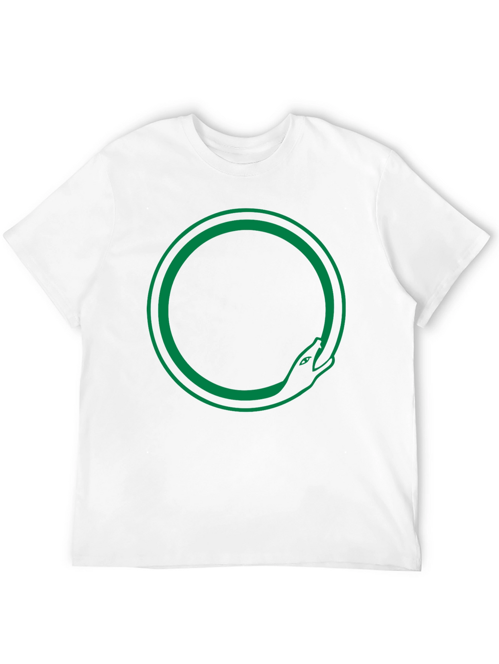 Ouroboros Snake Circle T-Shirt - Black