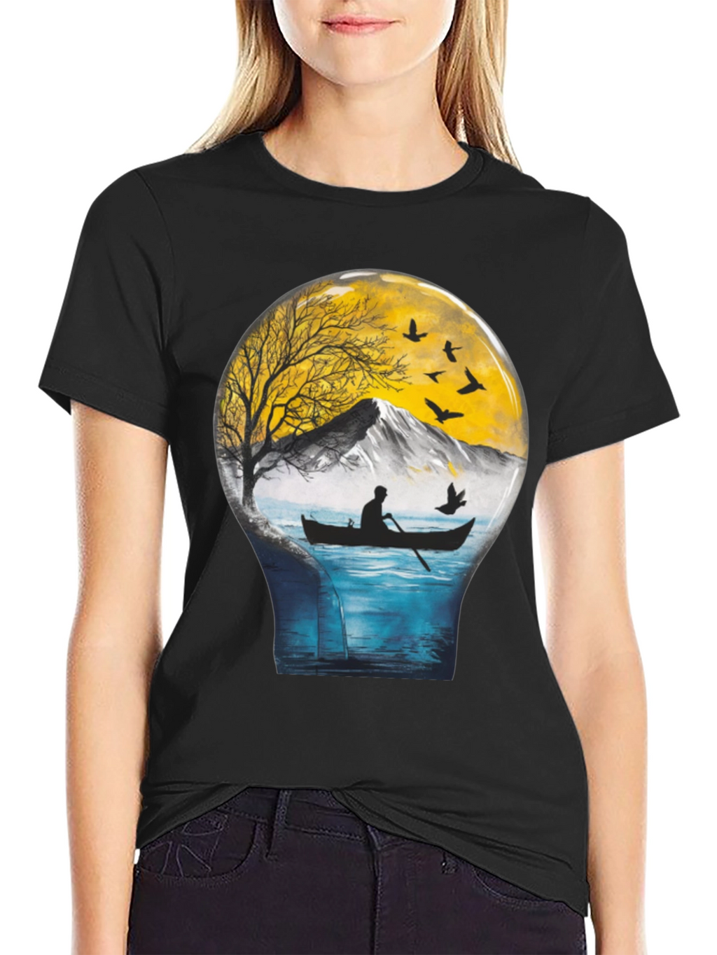 Natures Light T-Shirt - Mountain Lake Scene