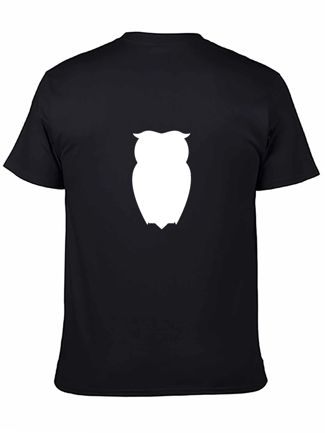 Owl Graphic Tee - Stylish Black Cotton T-Shirt