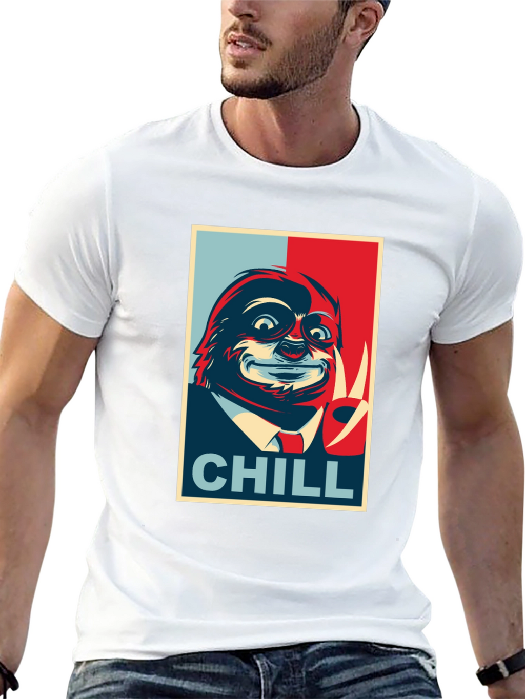 Chill Sloth Graphic Tee - Relaxed Vibe