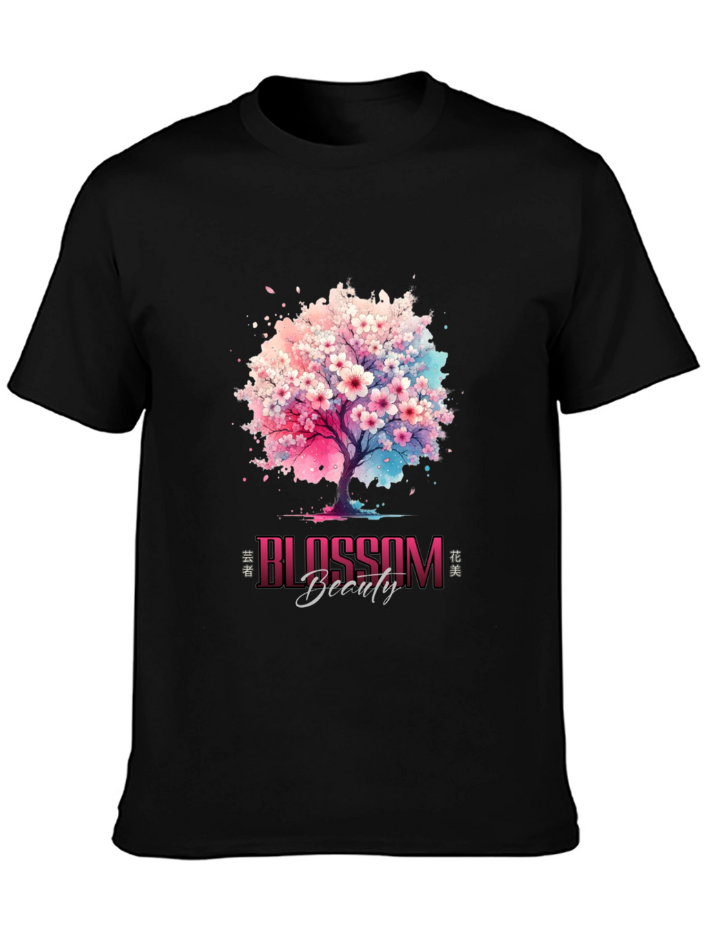 Blossom Beauty Graphic Tee - Artistic Design
