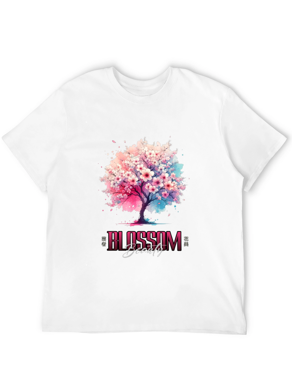 Blossom Beauty Graphic Tee - Artistic Design