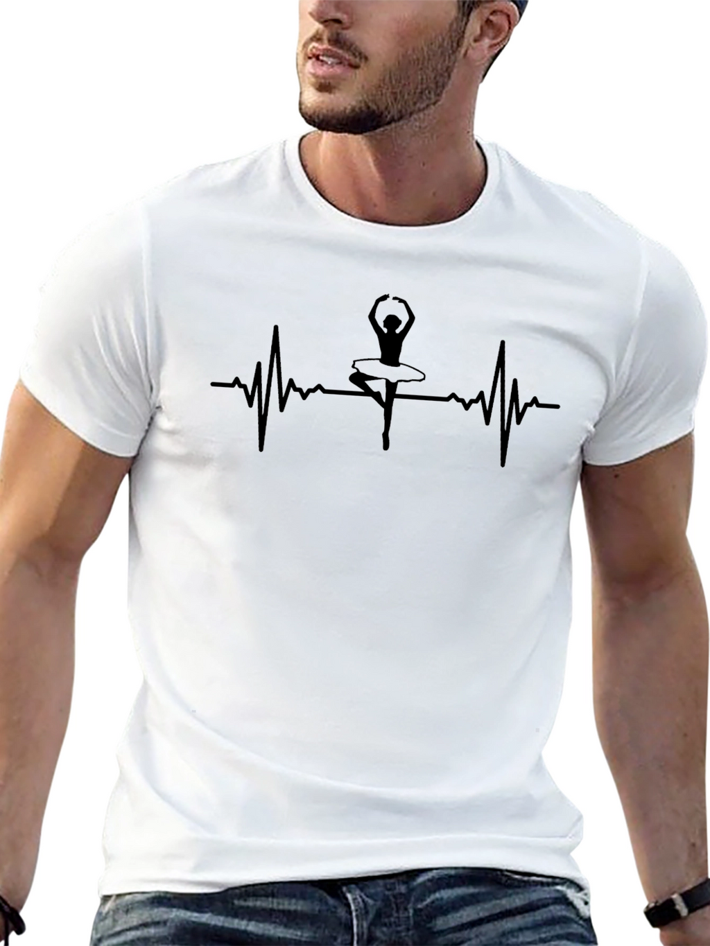 Ballerina Heartbeat T-Shirt - Dance Lover Tee