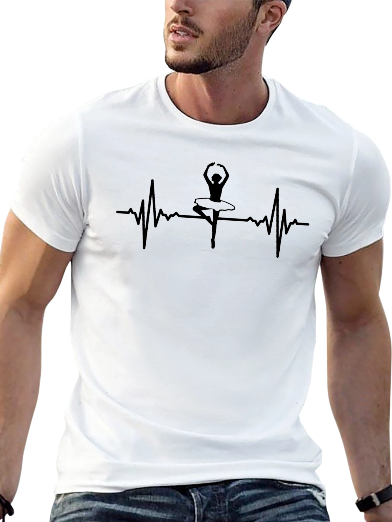 Ballerina Heartbeat T-Shirt - Dance Lover Tee