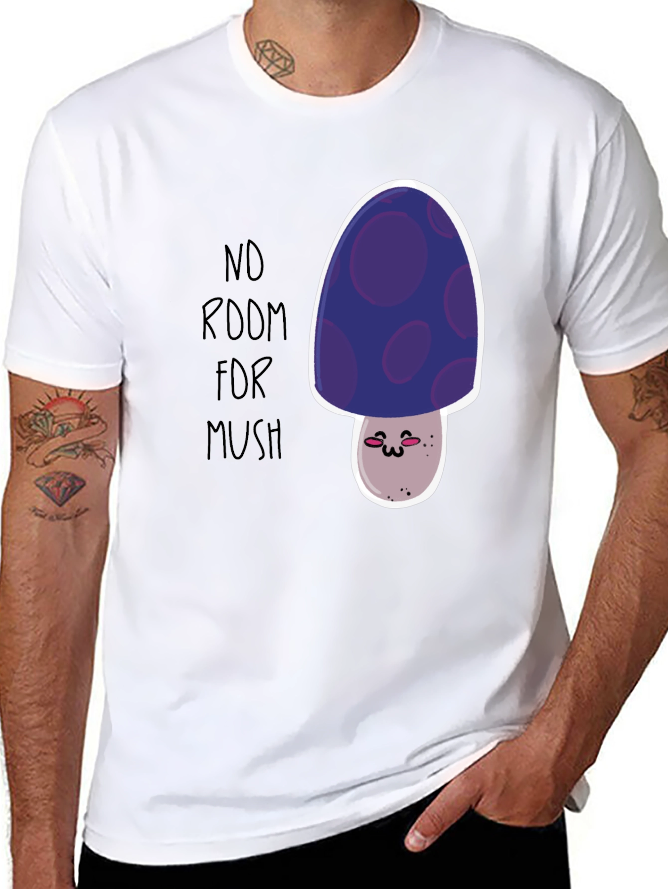 No Room For Mush T-Shirt - Cute Mushroom Graphic Tee