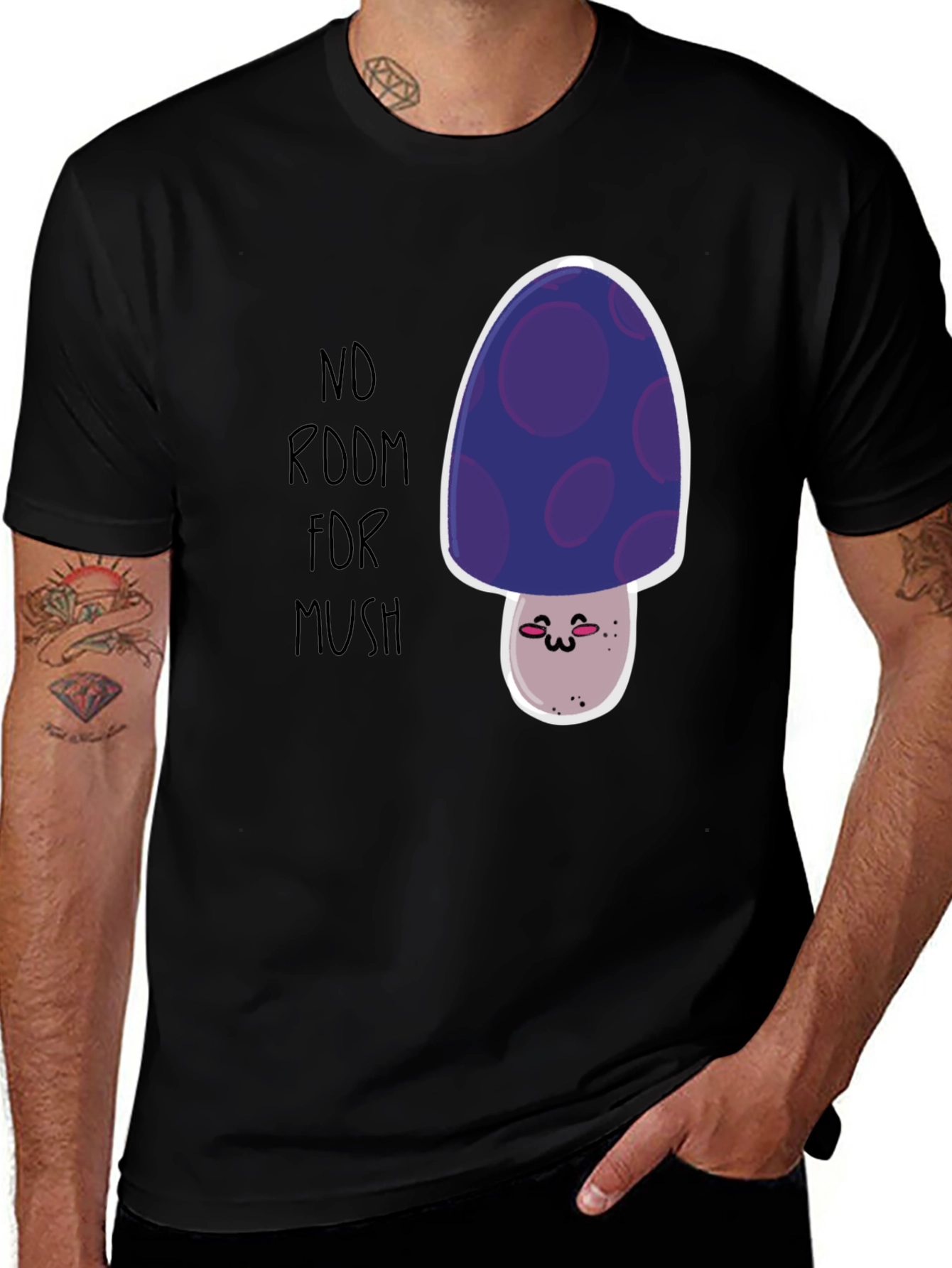 No Room For Mush T-Shirt - Cute Mushroom Graphic Tee