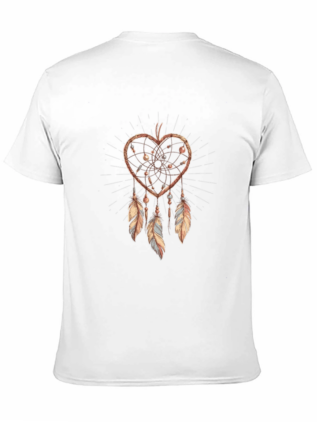 Heart Dreamcatcher Graphic Tee - Boho Style