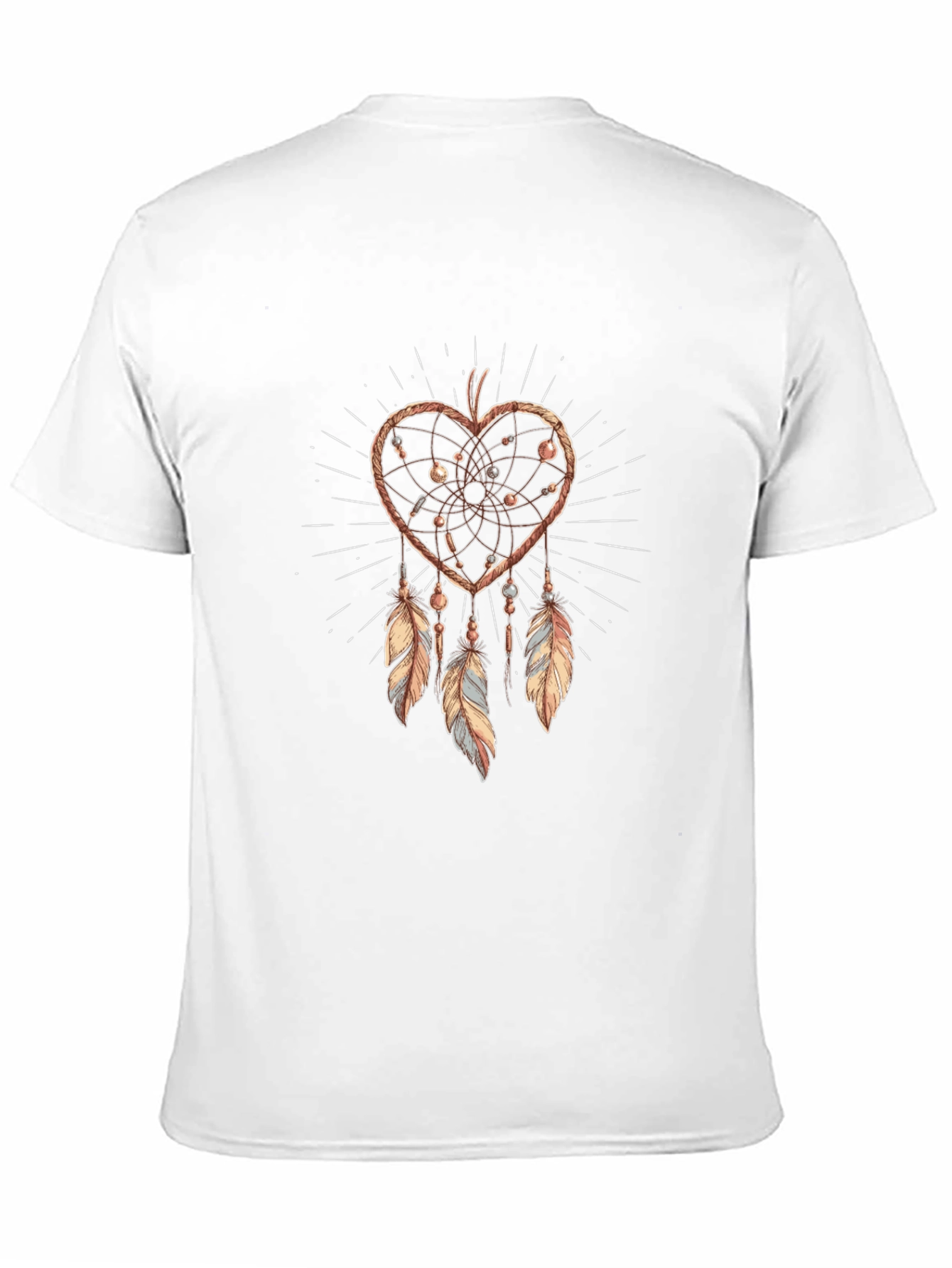 Heart Dreamcatcher Graphic Tee - Boho Style