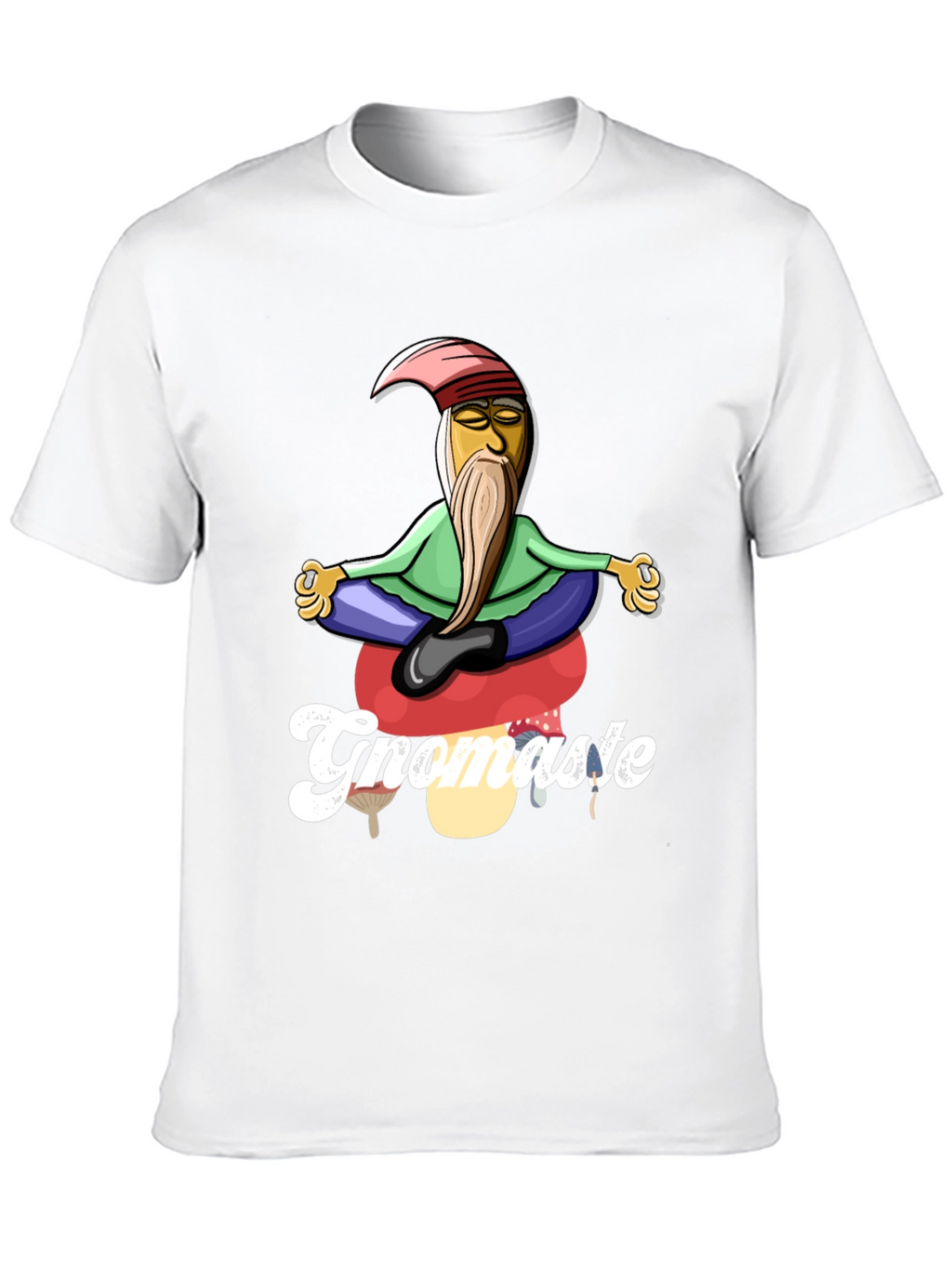 Gnomaste T-Shirt - Gnome in Lotus Pose