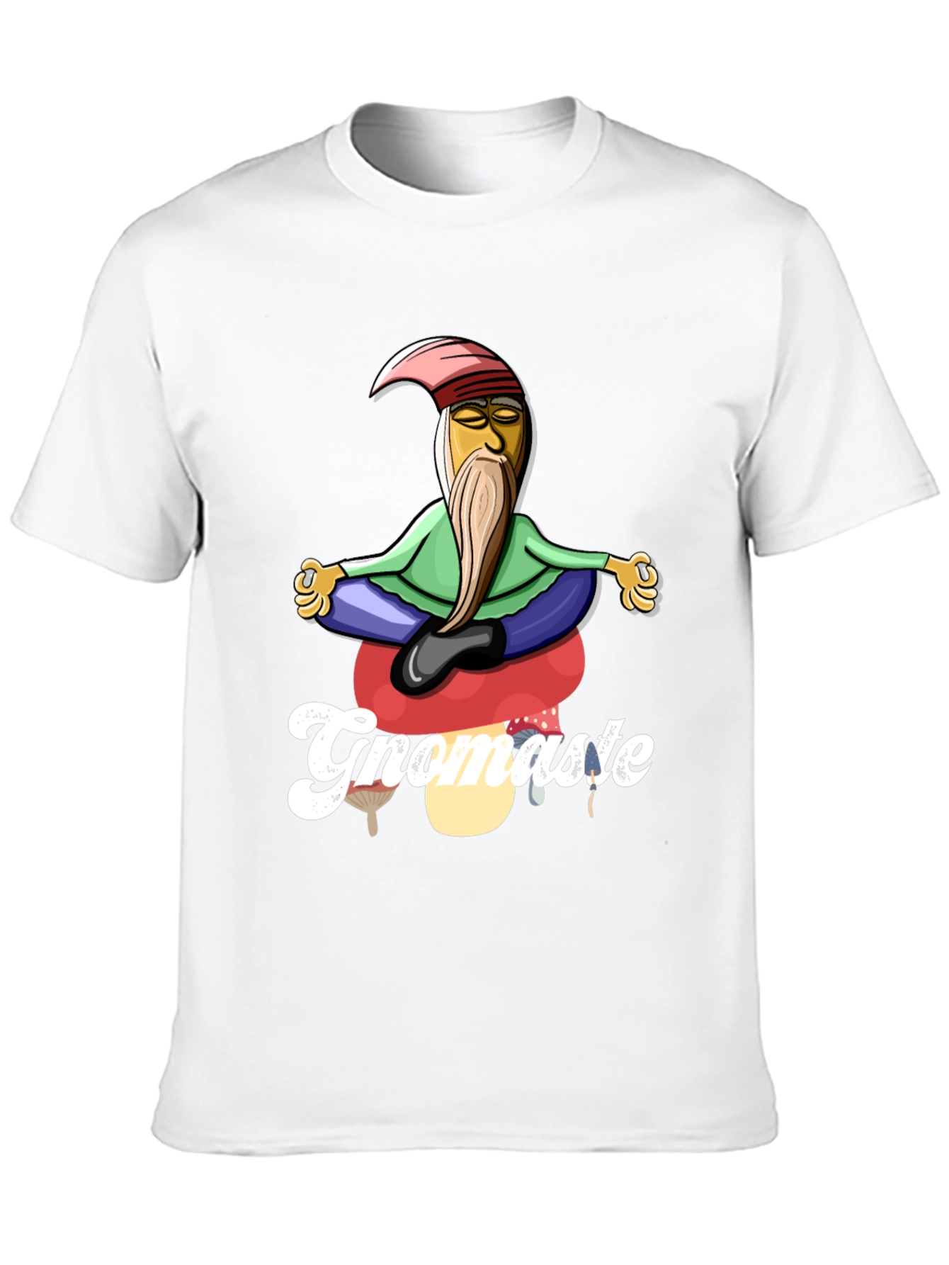 Gnomaste T-Shirt - Gnome in Lotus Pose
