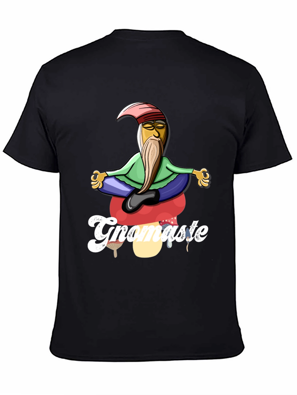 Gnomaste T-Shirt - Gnome in Lotus Pose