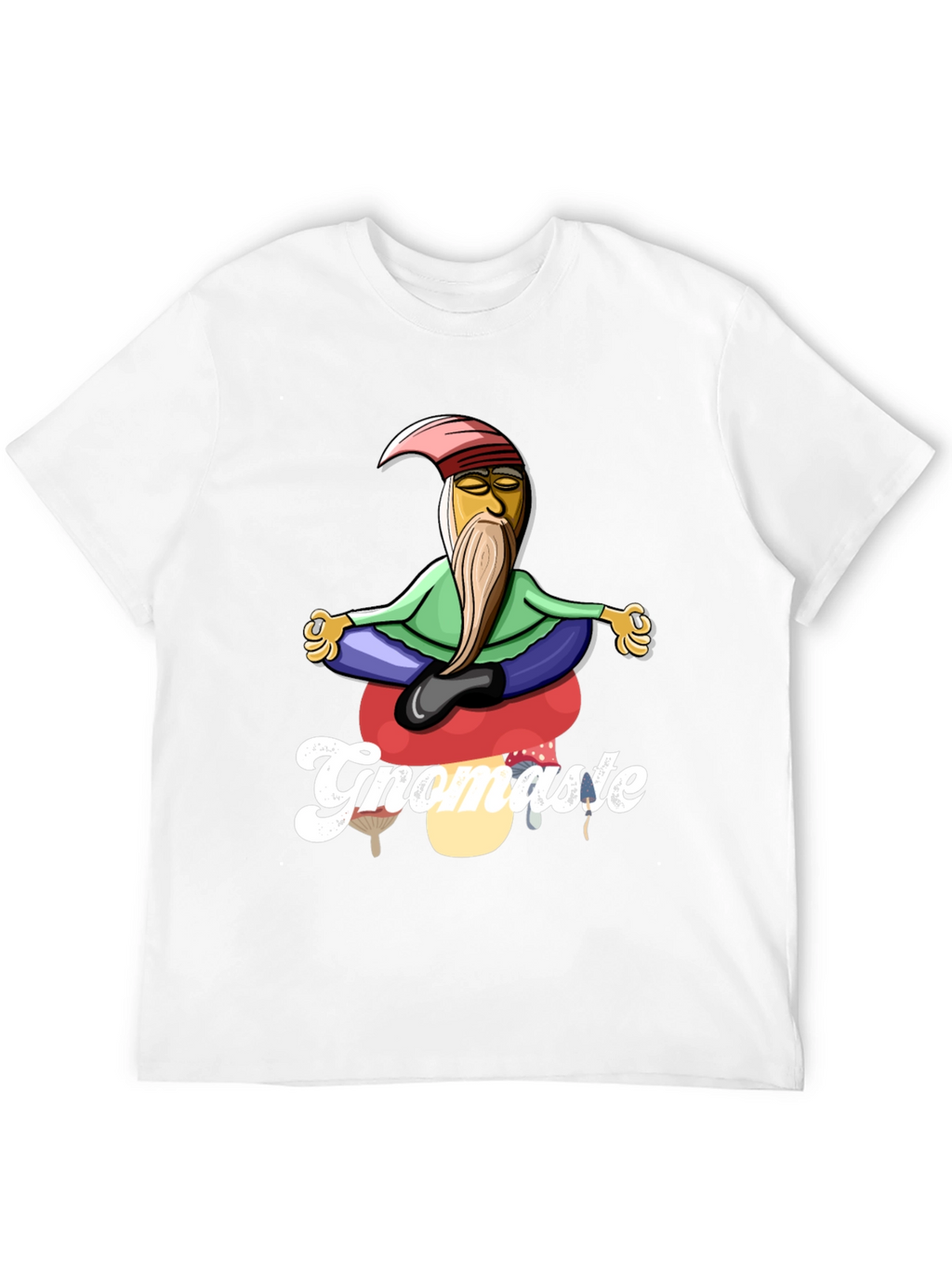Gnomaste T-Shirt - Gnome in Lotus Pose