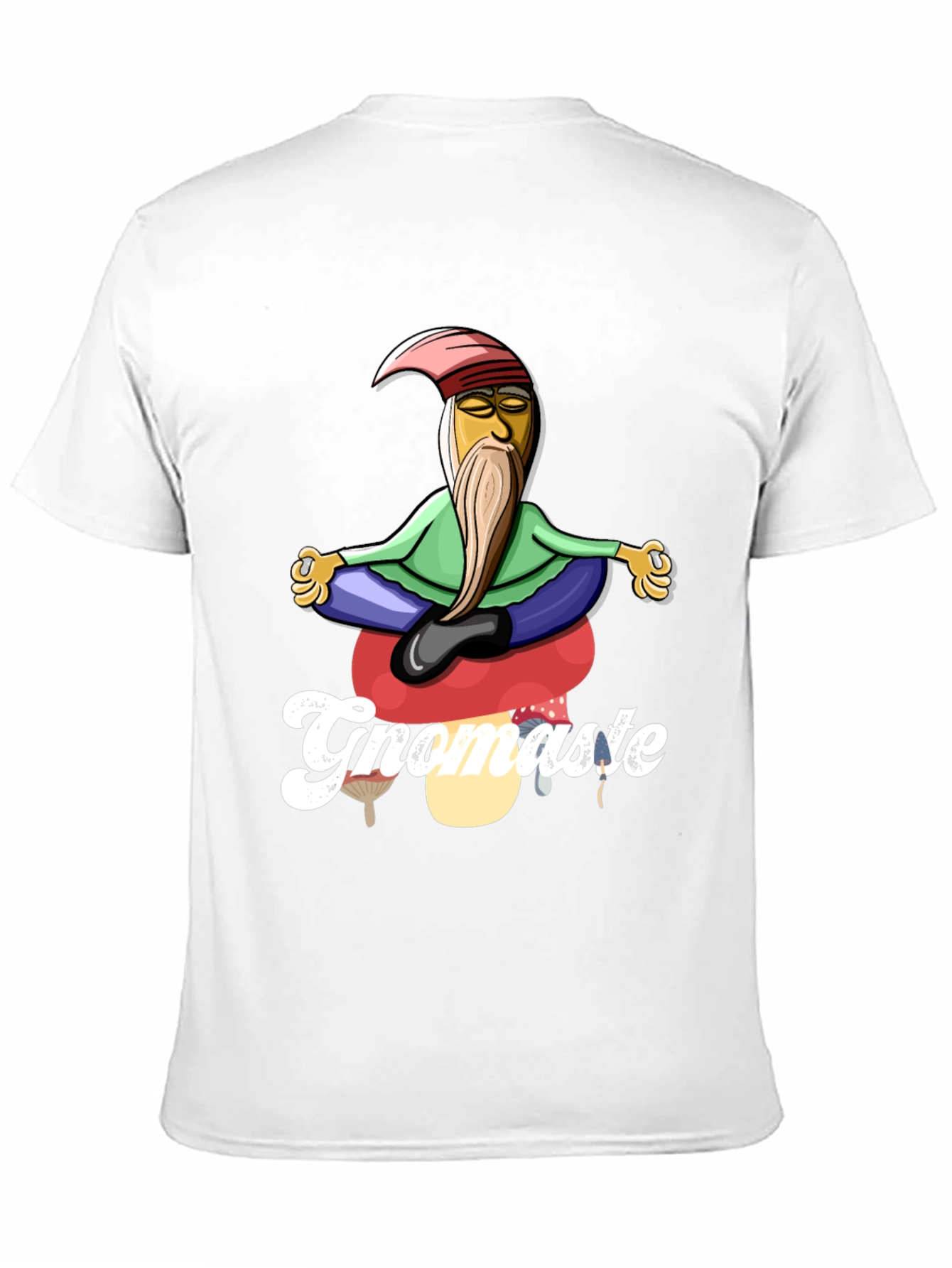 Gnomaste T-Shirt - Gnome in Lotus Pose