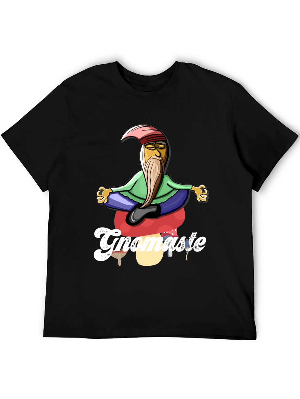 Gnomaste T-Shirt - Gnome in Lotus Pose