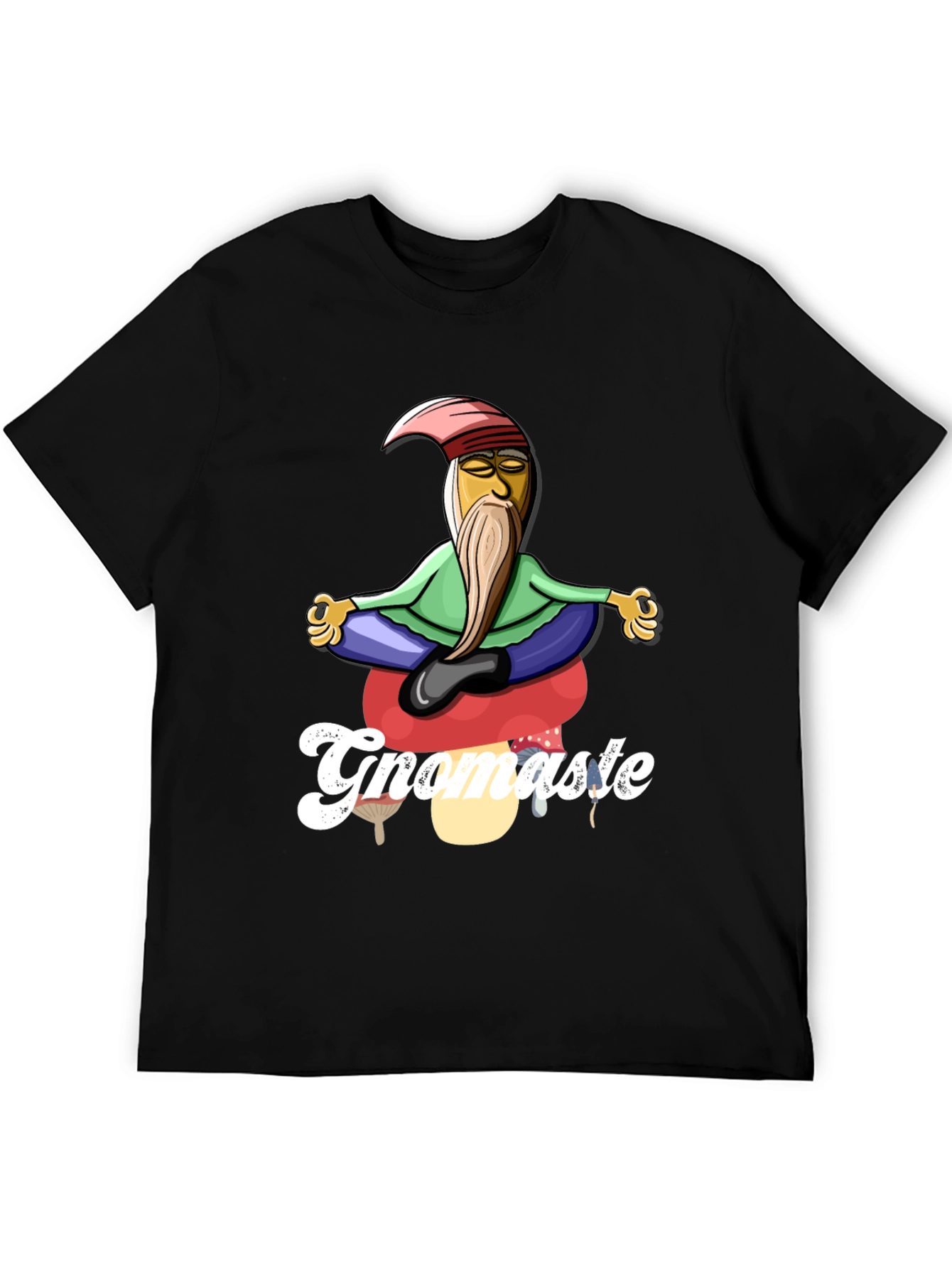 Gnomaste T-Shirt - Gnome in Lotus Pose