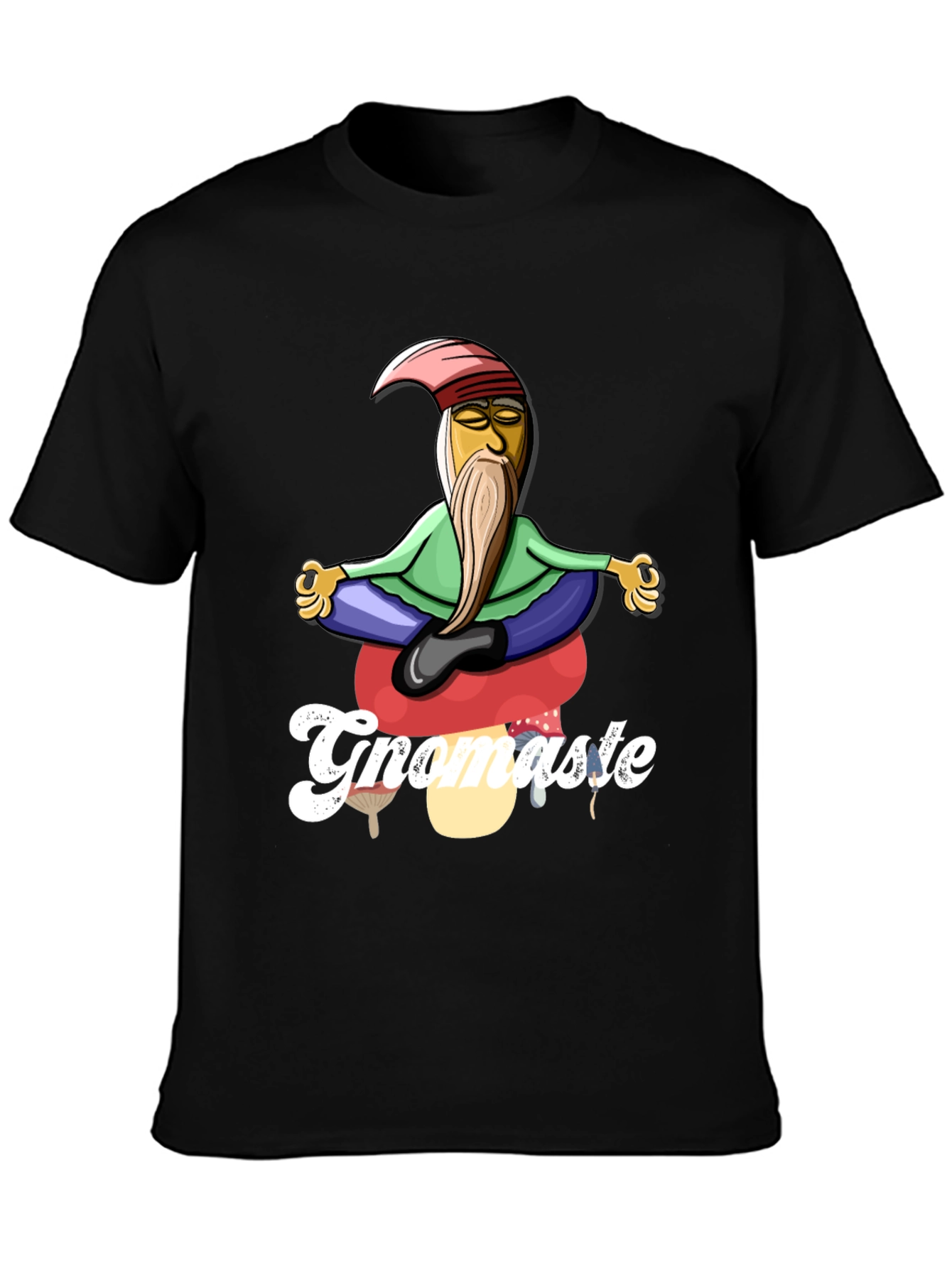 Gnomaste T-Shirt - Gnome in Lotus Pose
