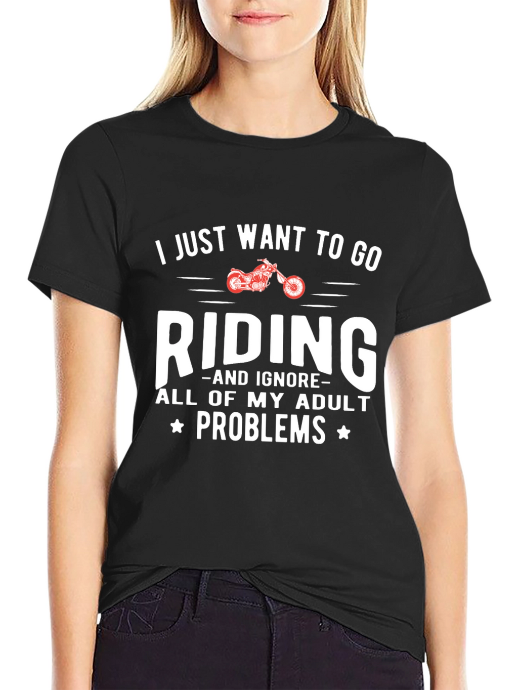 Ride Adult Problems Away Graphic T-Shirt